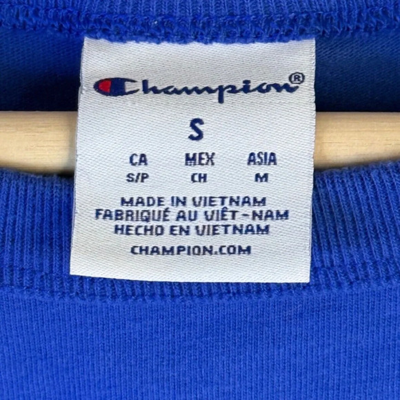 Champion UO Exclusive Heritage Tank Top Men's Size Small in Blue 100% Cotton - Picture 4 of 7